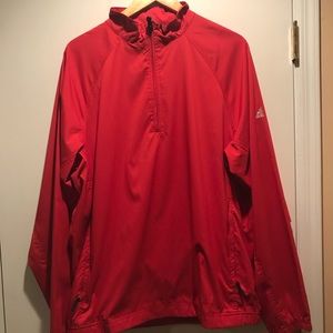 Adidas lightweight windbreaker style shirt large